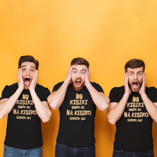 Na Kisiki Sunte hai, Matching Friends Balck Tees