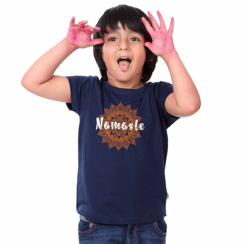 Namaste, Matching Travel Tees For Boy