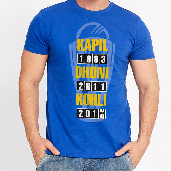 Kapil-Dhoni-Kholi, Matching Tees For Dad And Son