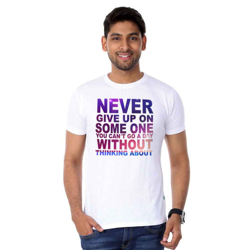 Never Give Up On Some One Couple Tees