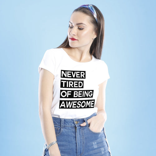 Never Tired Of Awesome, Mom And Daughters Tees