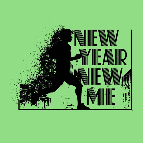 Bright Green New Year New Me Father-Son Tees