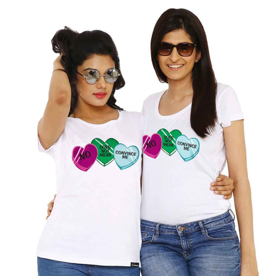 No Does Not Mean Convince Me Tees