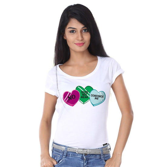 No Does Not Mean Convince Me Tees For Lil Sister