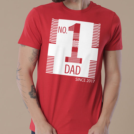 No.1 Dad, Personalized Tee For Dad