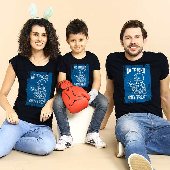 No Tricks Only Treat Halloween Family Tees