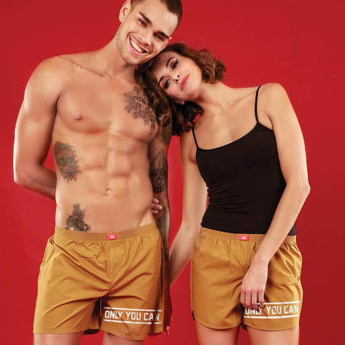 Only you Can Cotton Matching Couple Boxers