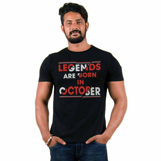 Legends Are Born In October Tee