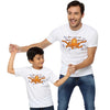 Octopus Love Dad and Son White Tee