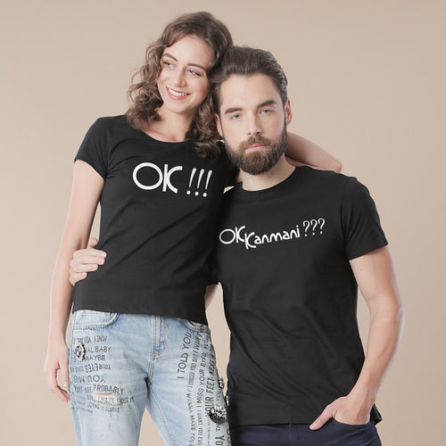 Ok Kanmani,Tamil Matching Tees For Couple