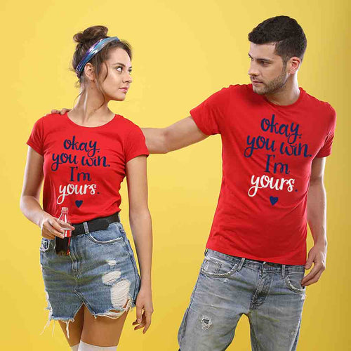 Okay You Win I Am Yours Couple Tees