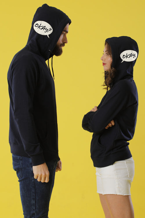 Okay, Okay! Matching Valentine's Day Hoodies For Couples