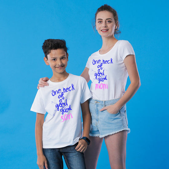 One Heck Of A Good Mom & Son Tees