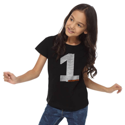 No.1 Dad, Daughter and Son Tee For Daughter