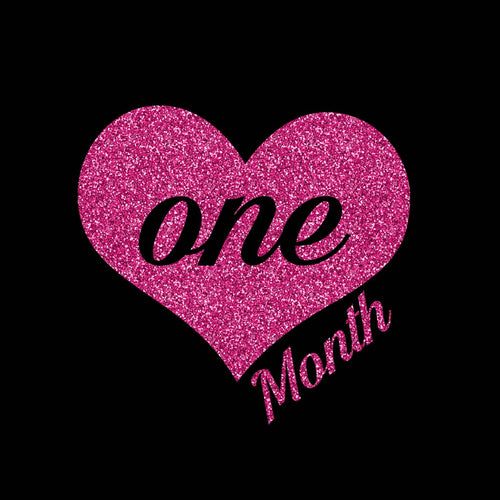 One Month, Personalized Bodysuit For Baby