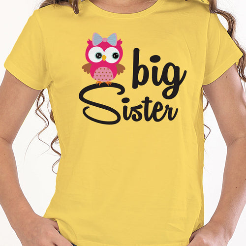 Owl Print Combo Tee for Sisters