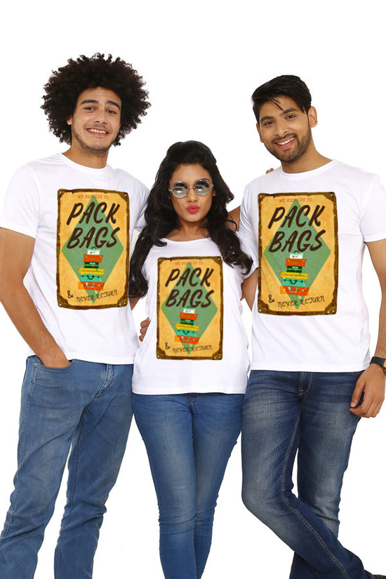 Pack Bags Now! Matching Friends New Years Tees