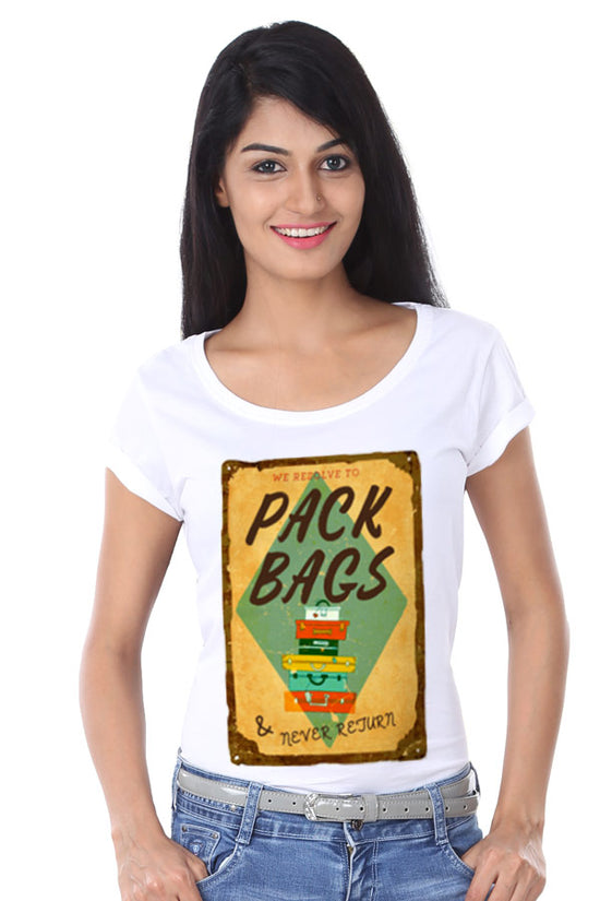 Pack Bags Now! Matching Friends New Years Tees For Women