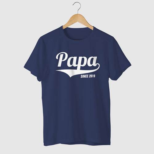 Papa Since, Customisable Tee For Dad