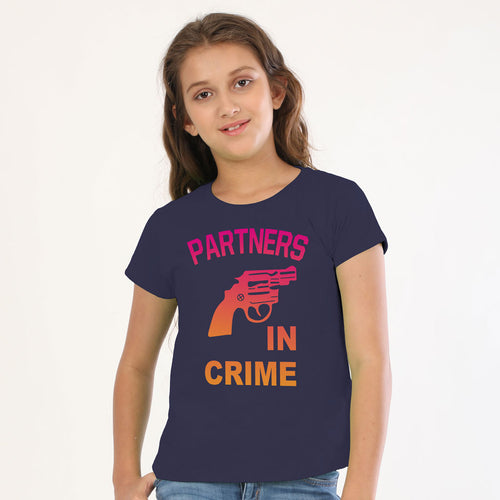 Partners In Crime Dad And Daughter Matching  Tshirt