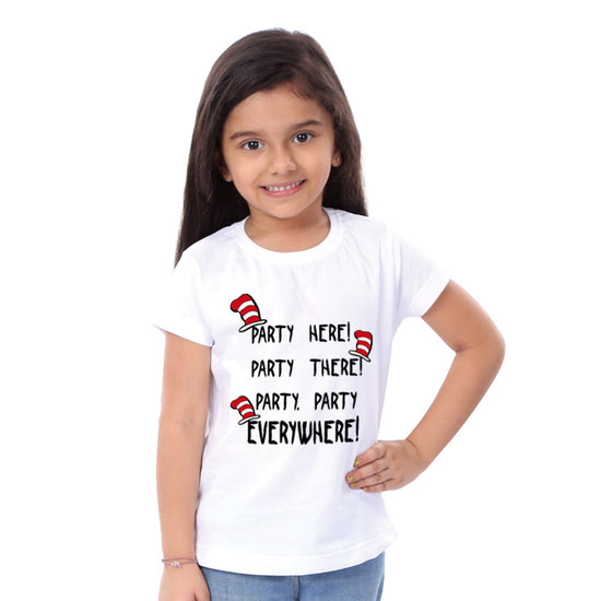 Party Everywhere Birthday Family Tees for daughter