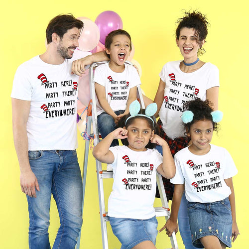 Party Everywhere Birthday Family Tees