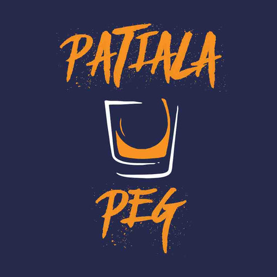 Navy Patiala Peg/Milk Father-Son Tees