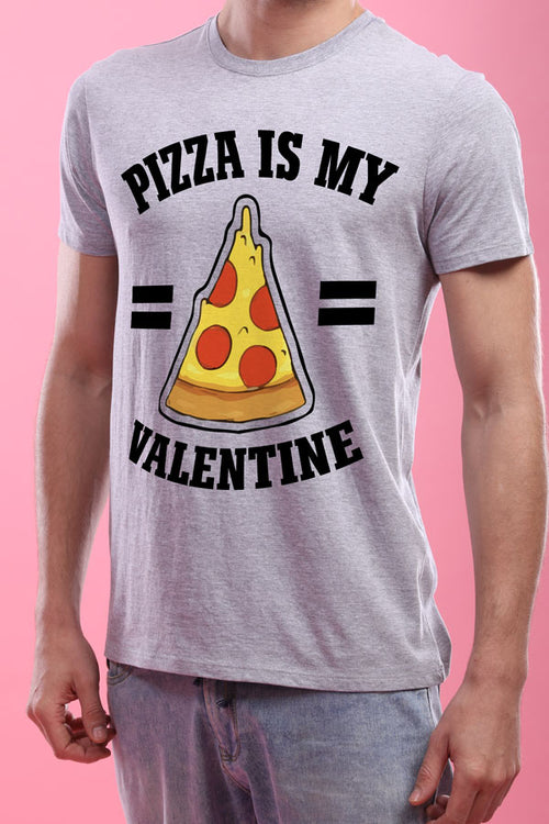 Love For Pizza (Grey), ,Singles Men Tees