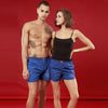 Pizza Love,  Matching Royal Blue Couple Boxers