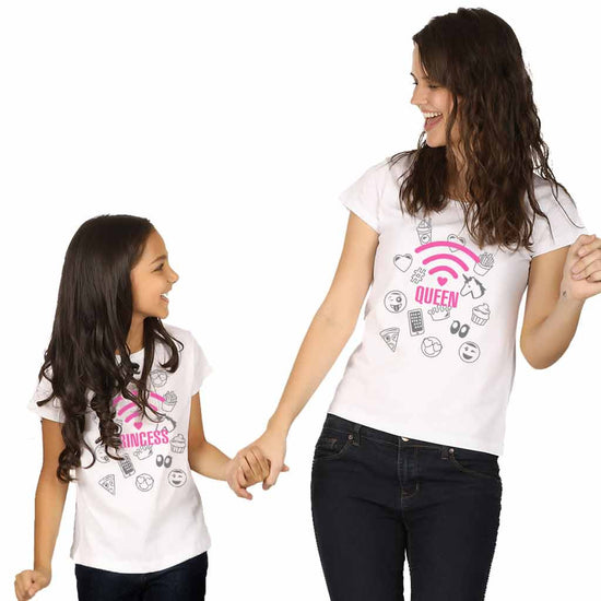 Princess Queen Mom Daughter Tees