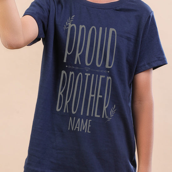 Proud Brother, Personalised Tee For brother