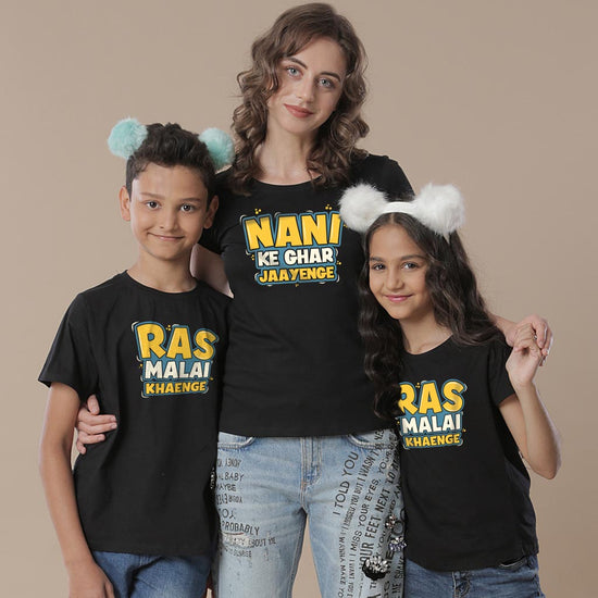 Nani Ke Ghar Jaayenge Family Tees