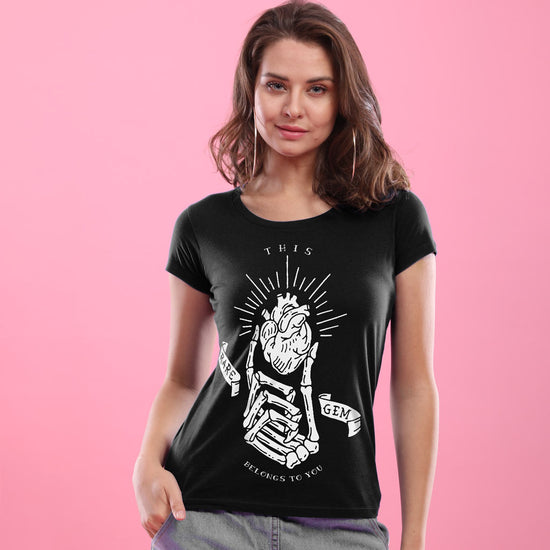 Rare Gem (Black), Matching Couples Tees For Women