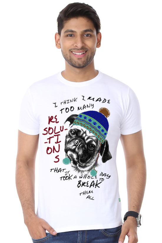 Take It Easy New Years Tee For Men