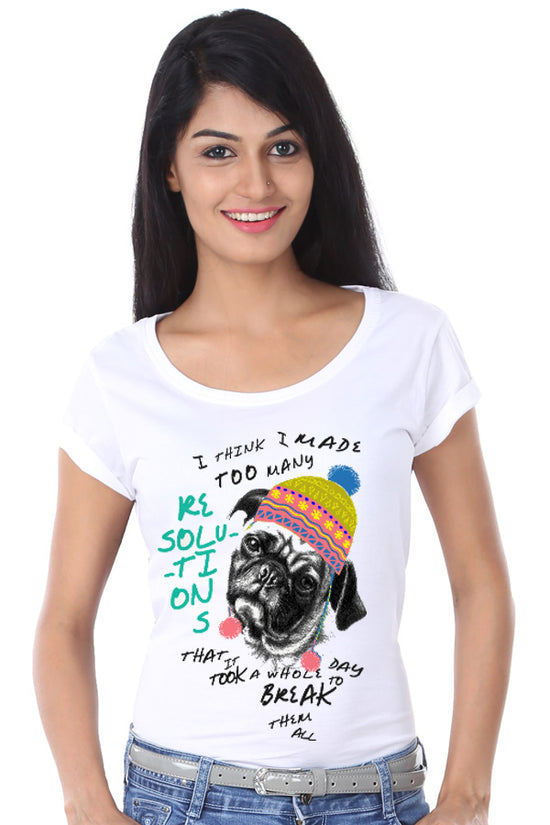 Take It Easy New Years Tee For Women