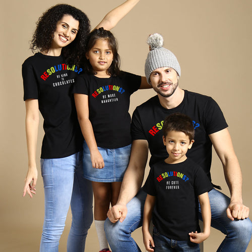 New Year, New Resolutions! Matching Family New Years Tees