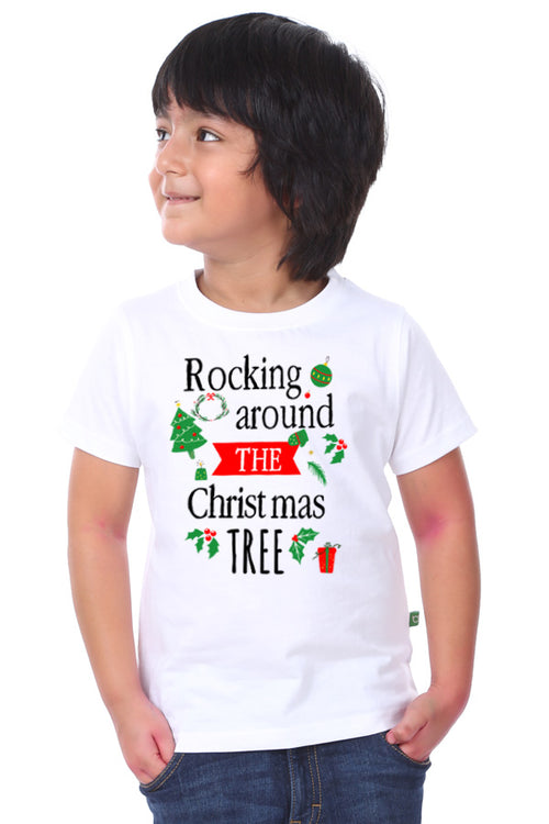Rocking Around The Tree Tees  For Boy