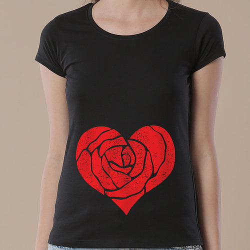 Rose Heart Mom & Daughter Tees