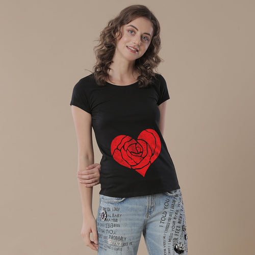 Rose Heart Mom & Daughter Tees