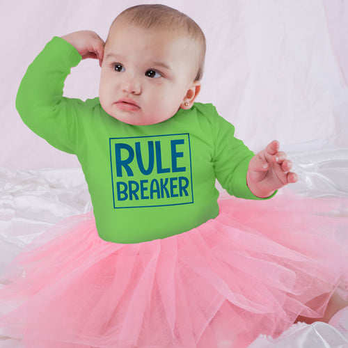 Rule Maker/Breaker, Matching Tee And Bodysuit For Baby (Girl)