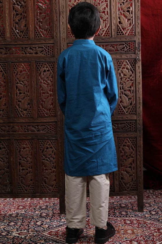 Teal Green Kurta & Pyjama Set For son