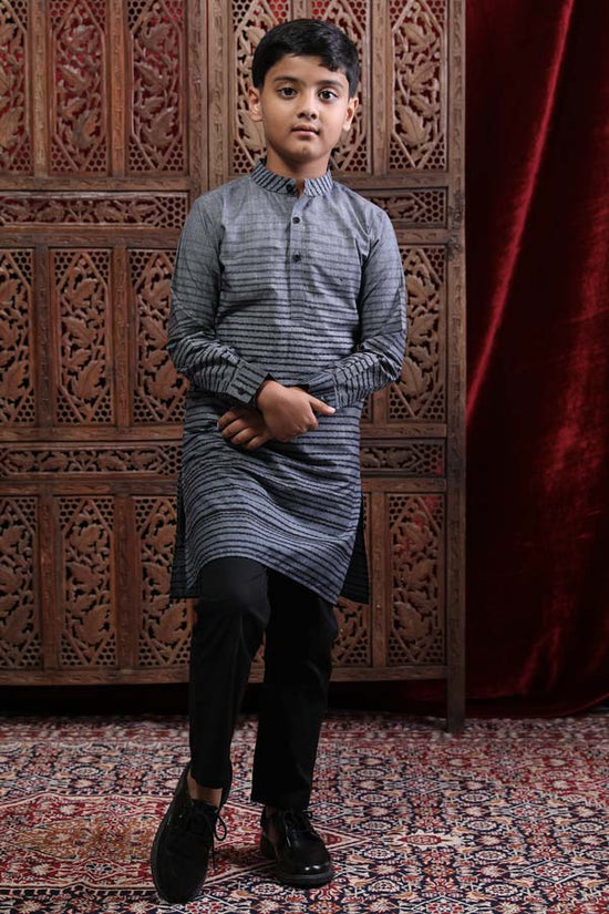 Stripers Ombre Kurta & Pyjama Set For Son