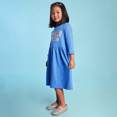 Princess Printed Girls Dress