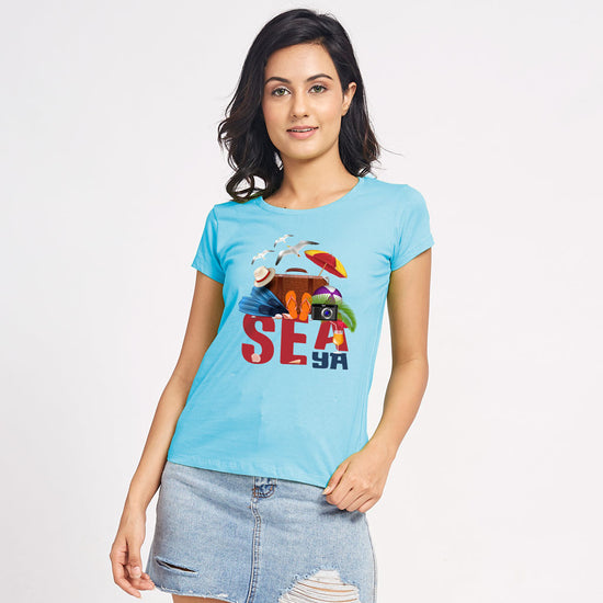 Sea Ya Matching Family Tees for mother