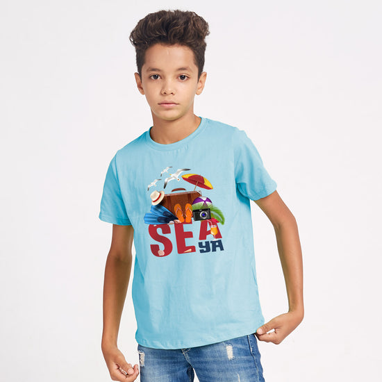 Sea Ya Matching Family Tees for Big Son
