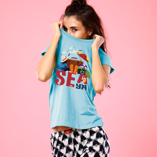 Sea Ya Matching Family Tees for mother