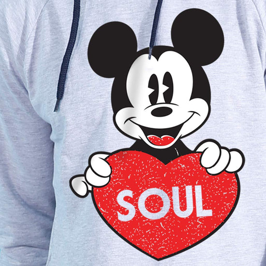 Soul Mate Disney Grey Hoodies For Couples