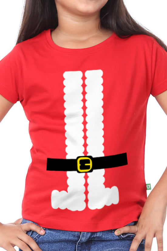 Santa’s Belt, Single Tee For Girl