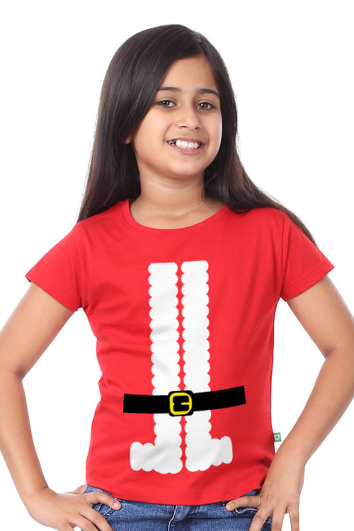 Santa’s Belt, Single Tee For Girl