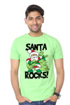 Santa Rocks, Single Tee For Men